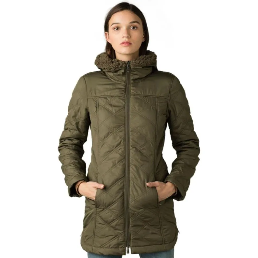 【並行輸入品】prAna Esla Hooded Coat   Women's Slate Green, M