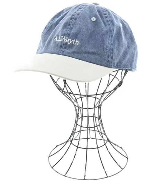 ALWAYTH オールウェイスキャップ メンズ - インディゴxグレーベージュ【中古】【古着】