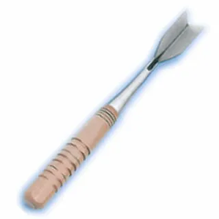 ラクラク氷彫刻ノミ 小細工仕上用 三角ノミ60° No.111 刃巾2.4cm×全長：27cm【業務用 業務用 プロ向け道具 こだわりの逸品】【メイチョー】