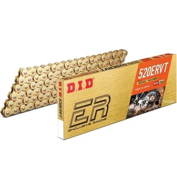 4525516358606 DID 大同工業 チェーン 520ERVTシリーズ ゴールド 98L カシメ SP店