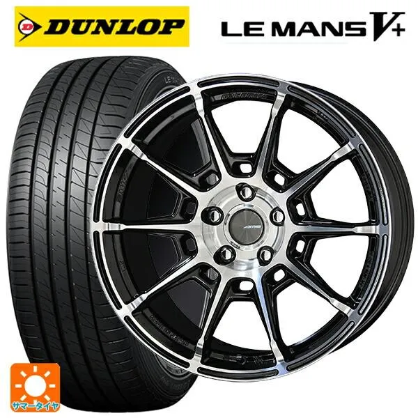 送料無料 サマータイヤホイール 4本セット 185/60R16 86H ダンロップ ルマン5プラス(ルマン5+) 共豊 ガレルナ レフィーノ made