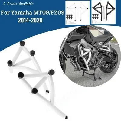 【並行輸入品】 エンジン クラッシュ バー ヤマハ MT09 FZ09 2013年-2020年 2019年 2018年 2017年 バイク アクセサリー スタント ケージ ガード バンパー 保護