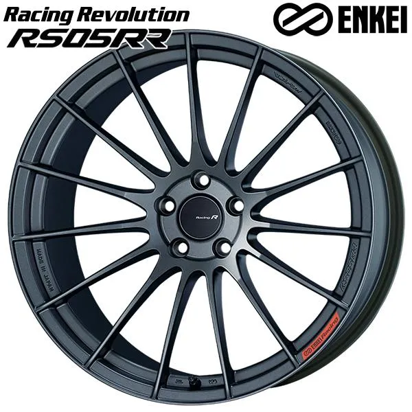 ENKEI エンケイ レーシングレボリューション RS05RR 20インチ 10.5J 5H120 +25 マットダークガンメタ アルミホイール単品 4本セット 送料無料