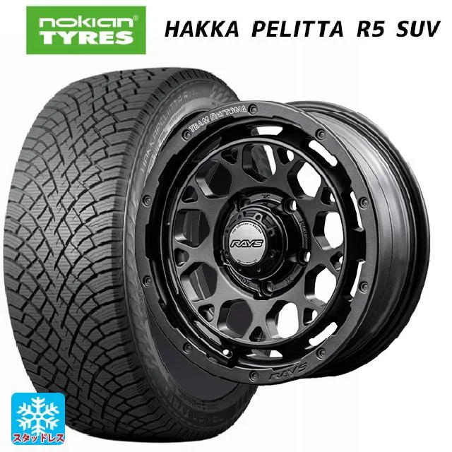 トヨタ アルファード(30系)用 225/60R17 103R XL ノキアン ハッカペリッタR5 SUV チームデイトナ M9+ スペックm