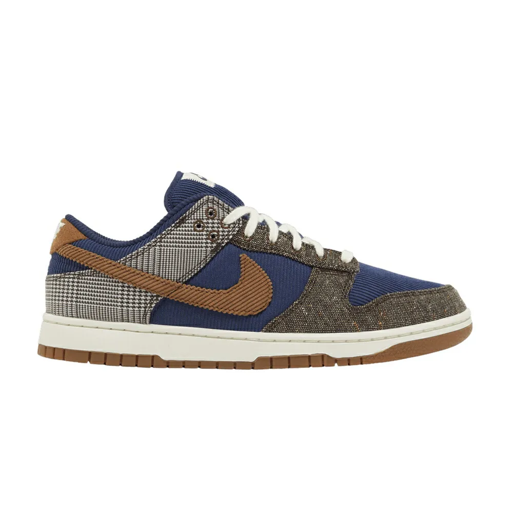 ナイキ ダンク 紺色 ネイビー 茶色 ブラウン ダンクロー TWEED CORDUROY スニーカー メンズ NIKE DUNK LOW / MIDNIGHT NAVY ALE BROWN PALE