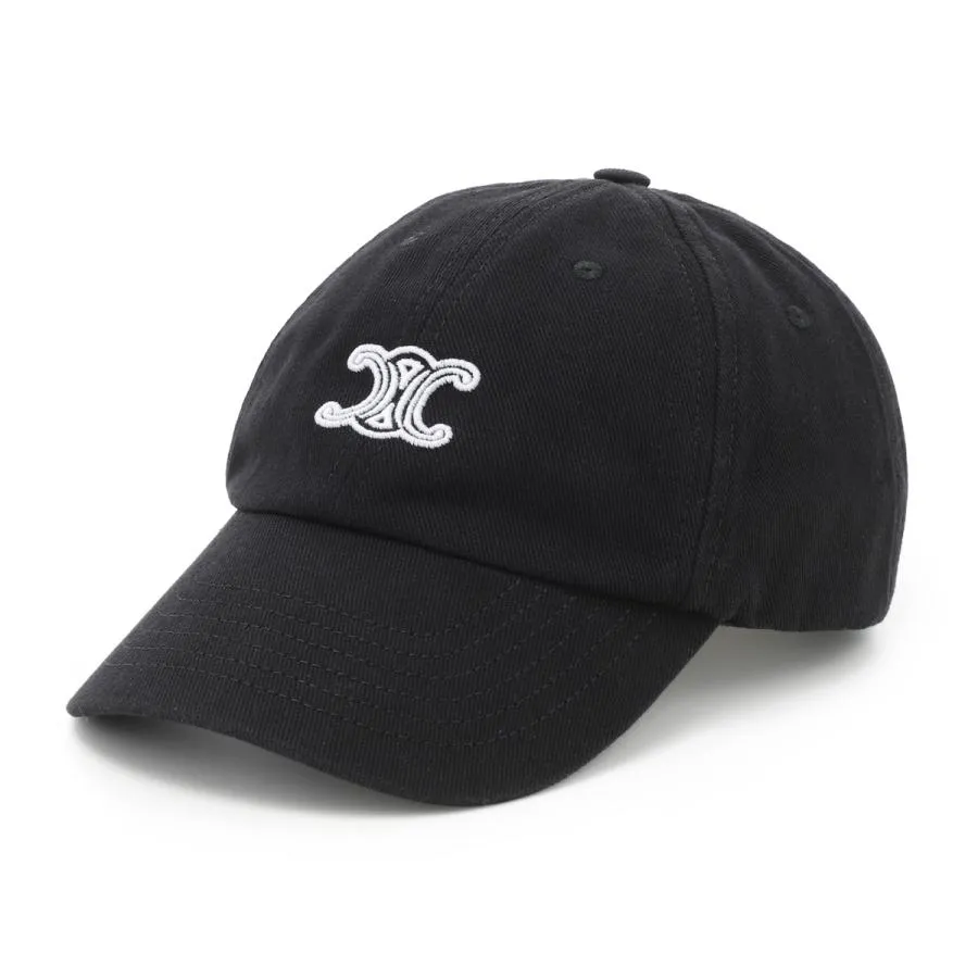 セリーヌ CELINE ベースボールキャップ VIVIENNE CAP ヴィヴィエンヌ キャップ ブラック レディース aa0gv-2u74-37bw