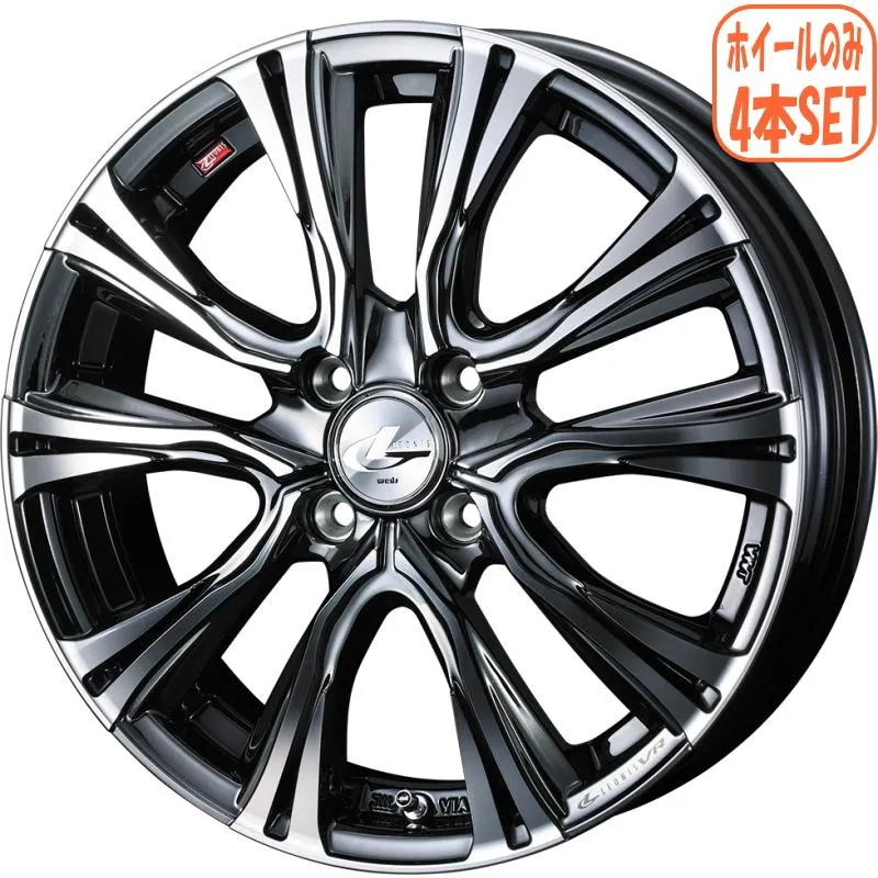 アクア ヴィッツ シエンタ ホイール4本 レオニス VR 17インチ 6.5J +50 4/100 業者様法人様送料無料