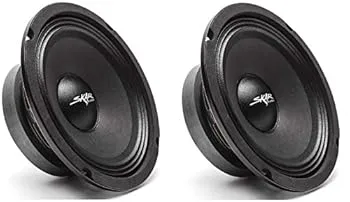 【中古】【未使用】(2) Skar Audio FSX65-8 300ワット 6.5インチ 8オーム MID-レンジラウドスピーカー - スピーカー2個 FSX65-8