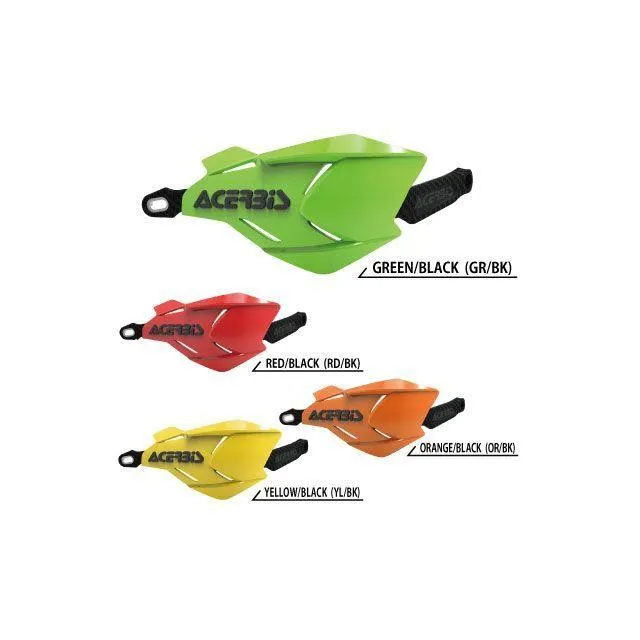 アチェルビス 汎用 AC-22397 X-FACTORYハンドガード（レッド×ブラック） ACERBIS