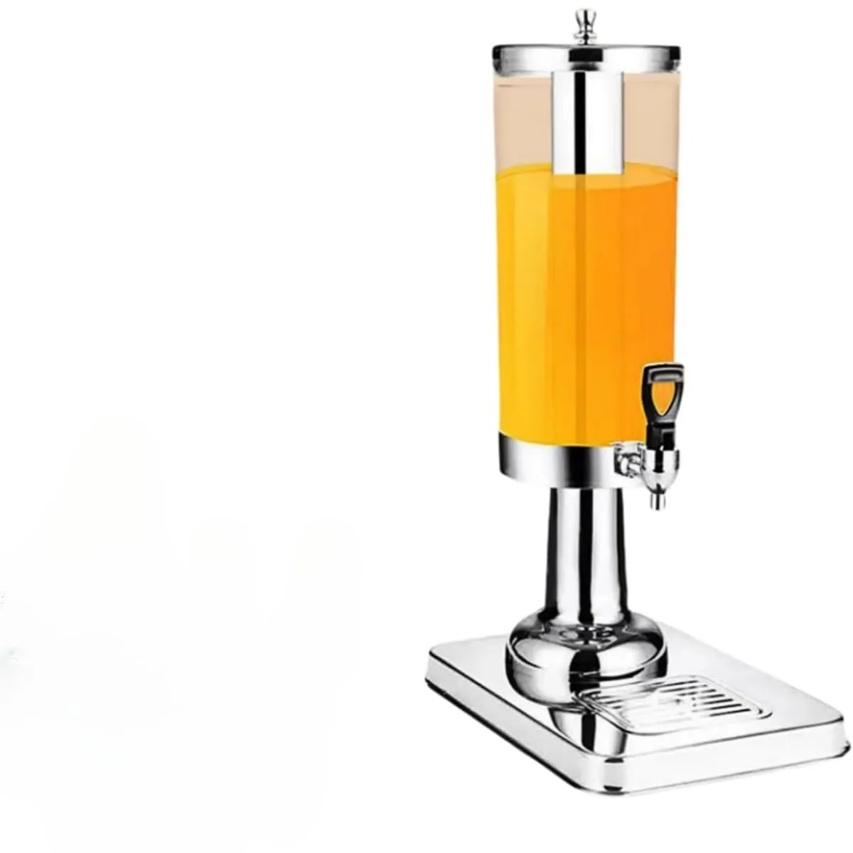 ドリンクディスペンサー 3L シングル 高ボロンガラス ジュースディスペンサー ステンレス製 蛇口付き 氷入れ 中空柱 保冷 保温対応 飲料水サーバー ウォーターサーバー おしゃれ 大容量 業務用 家庭用 ビュッフェ ケータリング パーティ