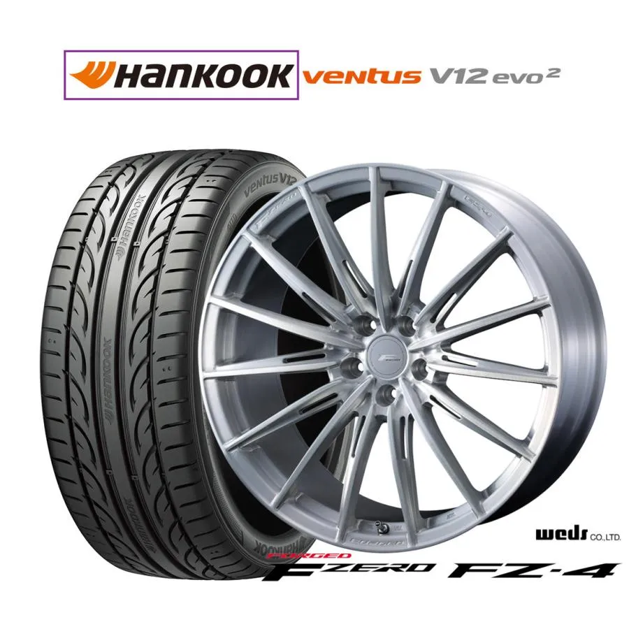 サマータイヤ ホイール4本セット ウェッズ F-ZERO FZ-4 ハンコック VENTUS V12evo2 (K120) 225/45R19