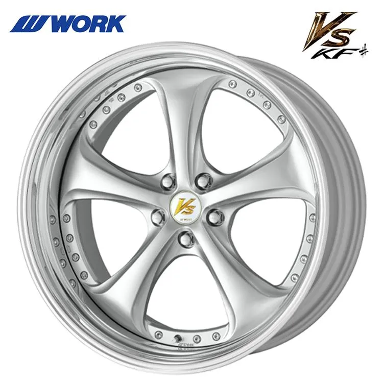 19インチ 5H114.3 9J 9J-10 5穴 ホイール 【4本セット 新品】  VS KF# STEP RIM BIG CALIPER Ldisk 3ピース
