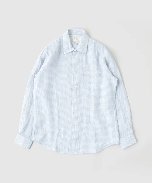 シャツ ERL / イーアールエル UNISEX PLAID SHIRT WOVEN メンズ レディース
