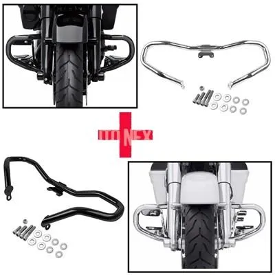 【並行輸入品】ハーレー用エンジンバー ツーリングストリートグライド flhx flxs ロード flhr htk flhtkl flht 2014-2023 互換性  バンパー