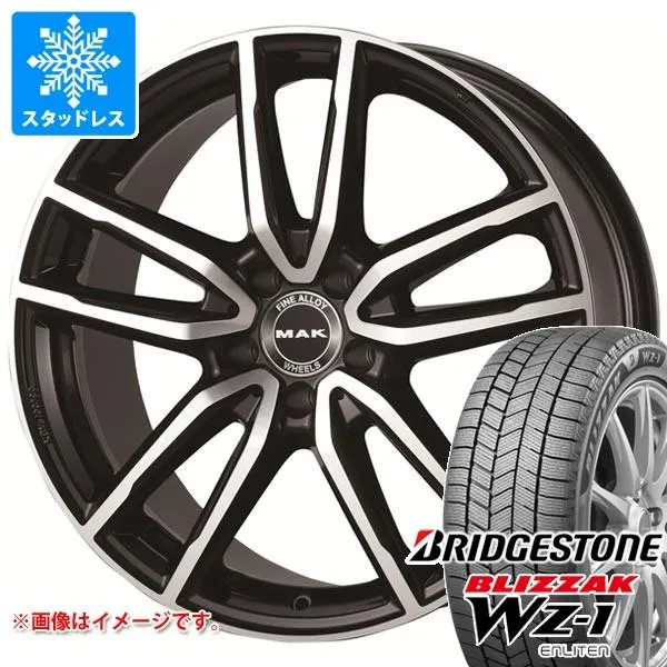 メルセデスベンツ W205 Cクラス用 スタッドレス ブリヂストン ブリザック WZ-1 225/45R18 95Q XL 2025年10月発売サイズ MAK エボ
