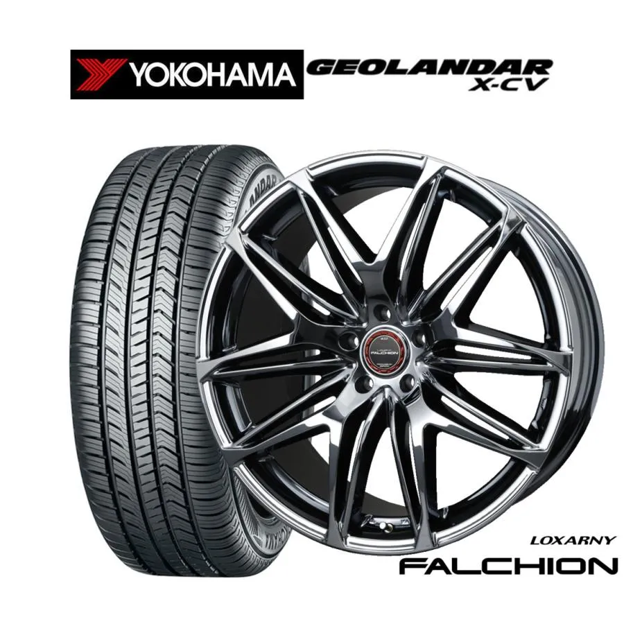 サマータイヤ ホイール4本セット BADX ロクサーニ ファルシオン ヨコハマ GEOLANDAR ジオランダー X-CV (G057) 255/55R20