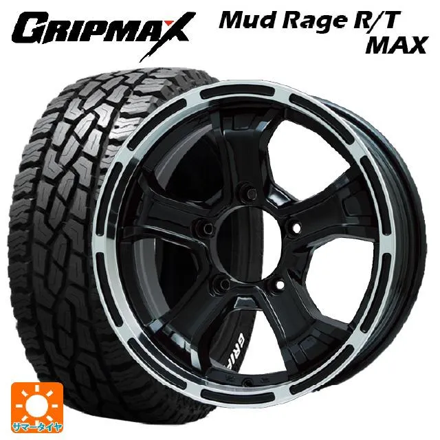 送料無料 サマータイヤホイール 4本セット 195R16 104/102Q グリップマックス マッドレイジ RTマックス ホワイトレター ビックウェイ