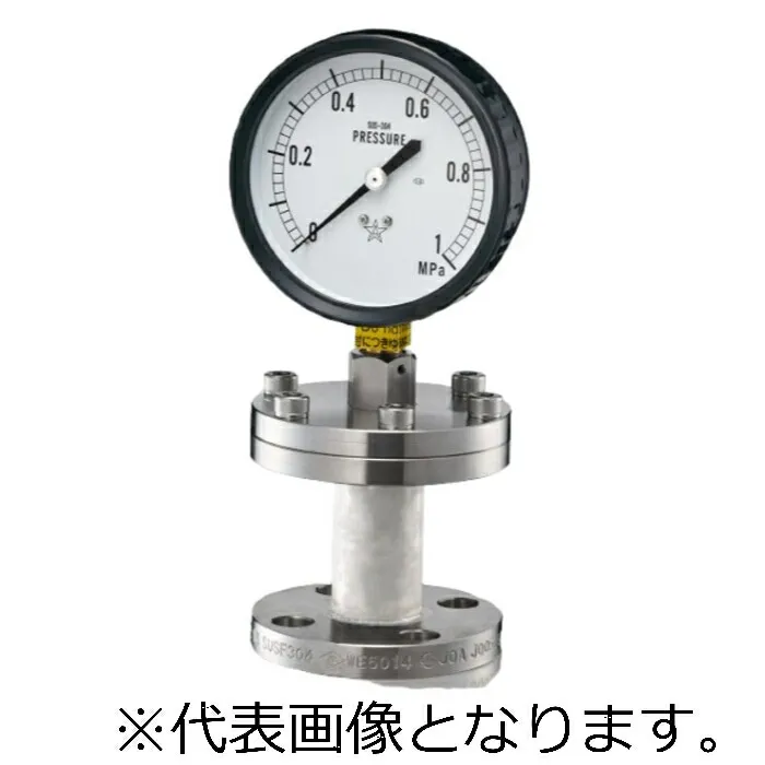 右下精器 隔膜式圧力計 ＢＦ型 ( A(10k20A)100X1.6MPa S-316 )