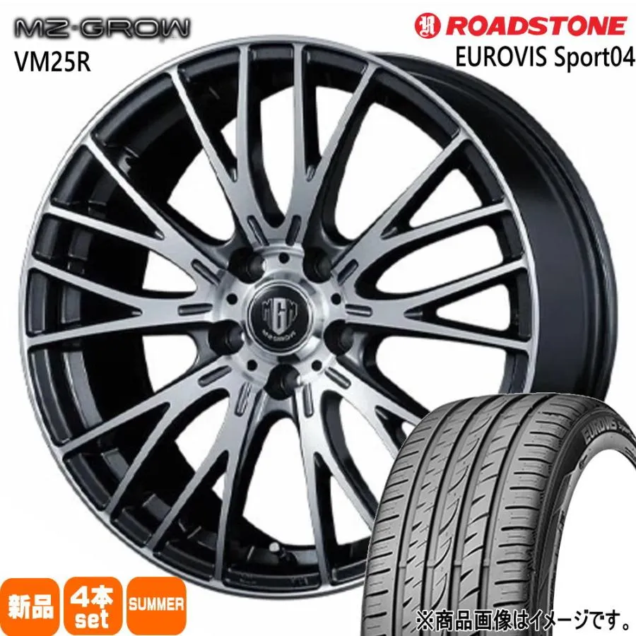 MAZDA6 アテンザ etc  ロードストーン 225/55R17 101W XL EUROVIS Sport04 夏用 サマータイヤ MZ-GROW VM25R