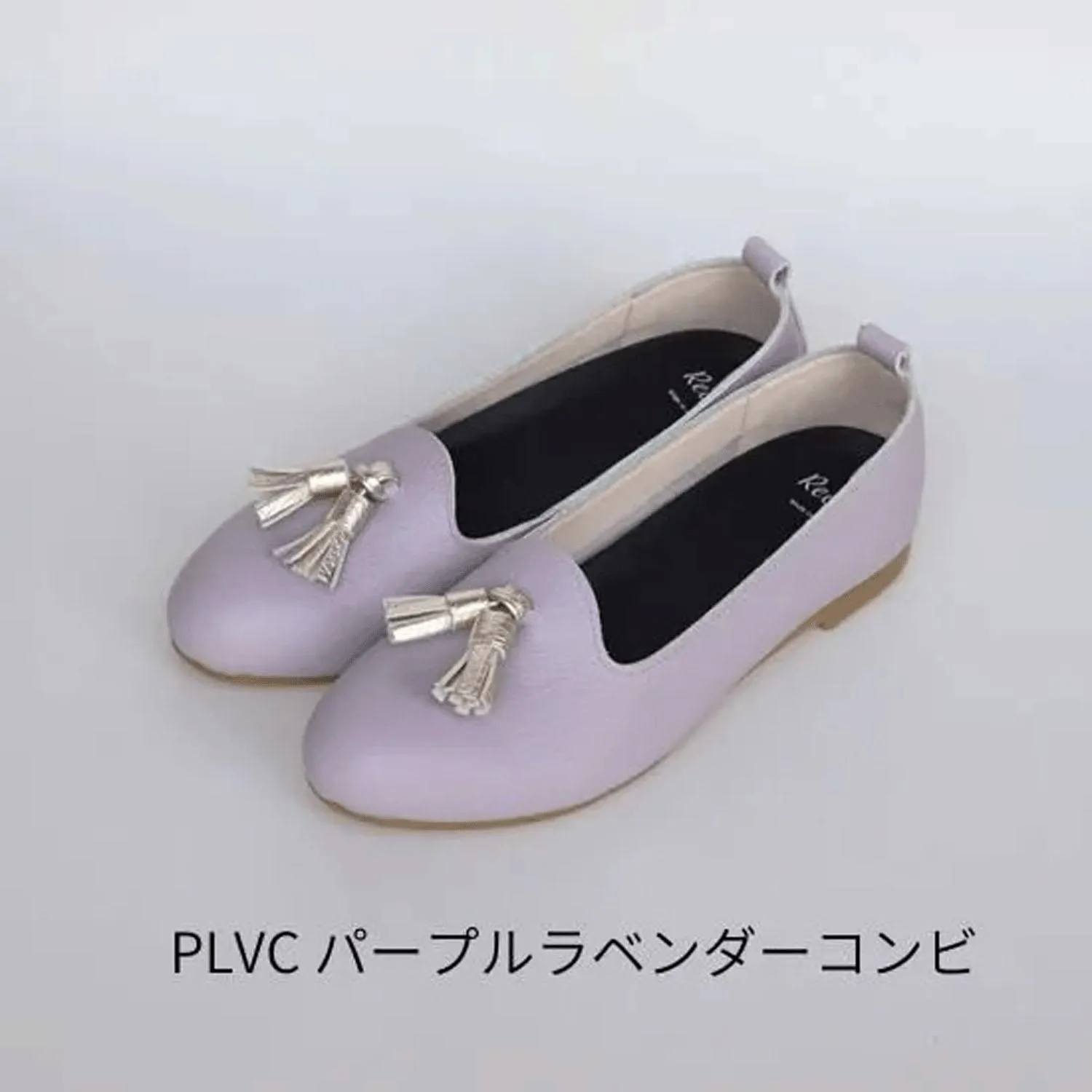 Recipe ラウンドオペラタッセルシューズ RP-558 パープルラベンダーコンビ 24.5CM カラー:パープルラベンダーコンビ サイズ:24.5CM