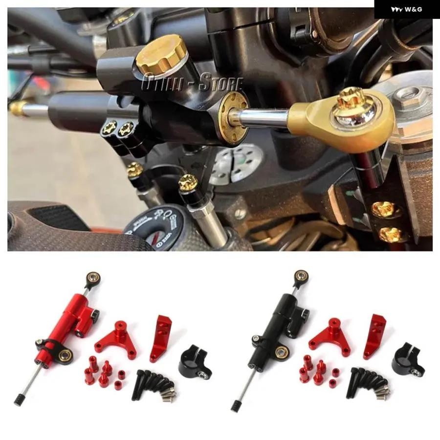 並行輸入品 ドゥカティ HYPERMOTARD 950 HYPERMOTARD 950 SP 16-18用 オートバイ ダンパー ステアリング スタビライザー ブラケ