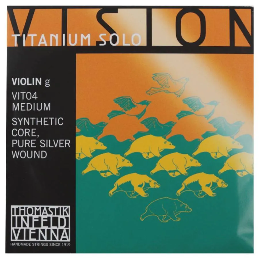 トマスティック インフェルト バイオリン 弦 セット Vision Titanium Solo VIT100 標準 SET ビジョンチタニウムソロ Thomastik Infeld