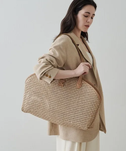 トートバッグ アクイローネ PAGLIA CATENA/CERVO レディース
