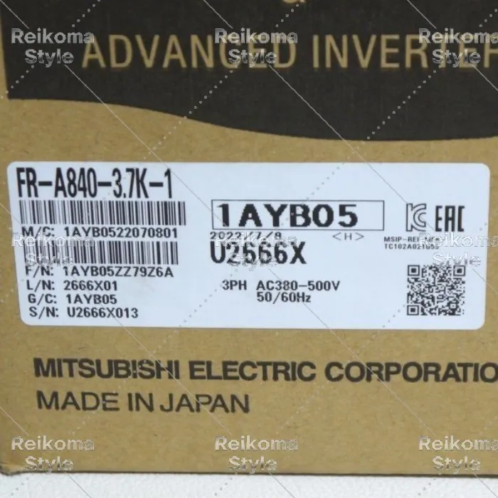 【新品★適格請求書★税込】三菱電機 高機能・高性能インバータ FR-A840-3.7K-1【６ヶ月保証】