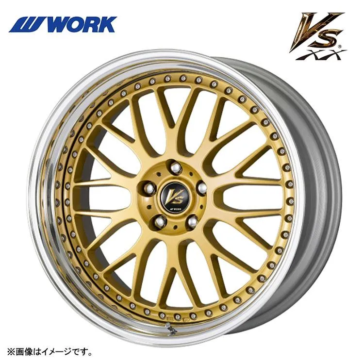 19インチ 5H100 9J 9J+13 5穴 ホイール 【4本セット 新品】  VS XX STEP RIM STANDARD Adisk 送料無料 ワーク