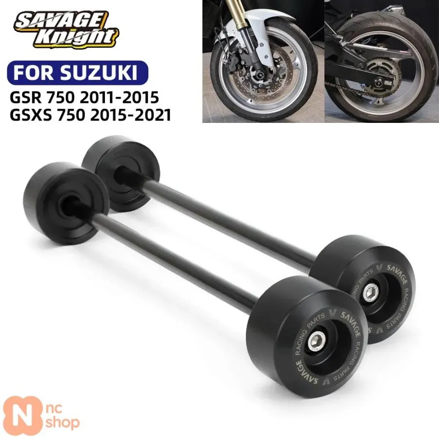 【並行輸入品】スズキ GSR750 GSXS750 アクスル フォーク クラッシュスライダー フロント リア GSXS GSX-S 750 GSR 600 バイク ホイールハブ