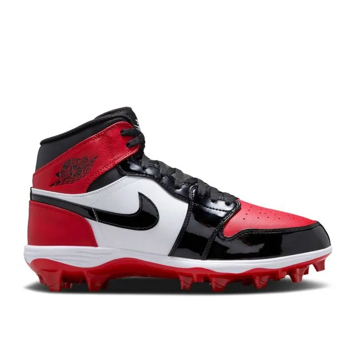 ナイキ エアジョーダン Air Jordan 【 Jordan 1 Mid Td Cleat Bred Toe Men Gym Red/White/Black 】 ミッド メンズ Red 赤・レッド 白色 ホワイト 黒色 ブラック