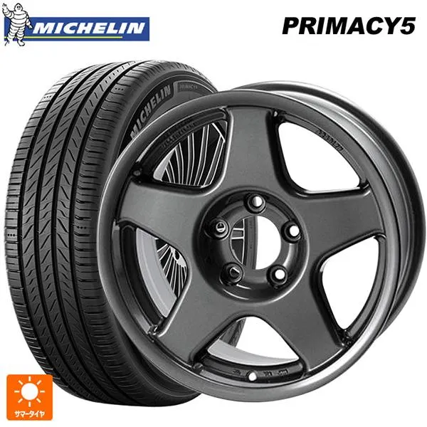 送料無料 サマータイヤホイールセット 225/60R17 103V XL ミシュラン プライマシー5 正規品 4×4エンジニアリング ブラッドレーV