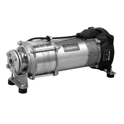 ●川本ポンプ【KUR3-505-Y2.2】50Hz ステンレス製水中タービンポンプ 三相200V 2.2kＷ KUR3-Y形 横置き専用品〔HE〕