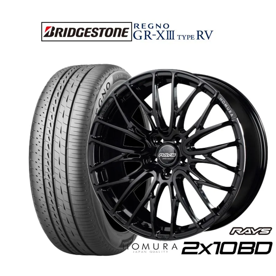 サマータイヤ ホイール4本セット レイズ HOMURA ホムラ 2×10 BD ブリヂストン REGNO レグノ GR-XIII(GR-X3) TYPE RV 245/35R20