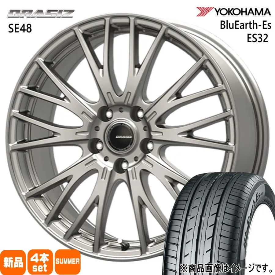 215/60R16 95H ヨコハマ BluEarth-Es ES32 夏用 サマータイヤ QRASIZ SE48 ES カムリ クラウン etc  16インチ