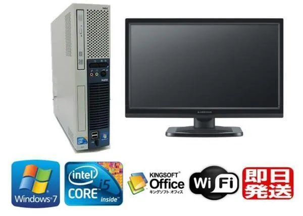 Office 2016付/Windows7 Pro 32BIT/NEC Mate タイプME/Core i5 3.20GHz/4GB/500GB/DVD/無線LAN付