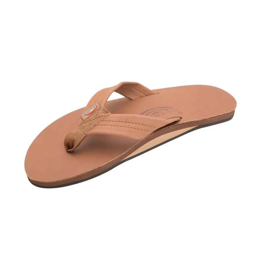 【並行輸入品】Rainbow Sandals (レインボーサンダルズ) メンズ ビーチサンダル レザー シングルレイヤー 幅広の鼻緒 アーチ付き