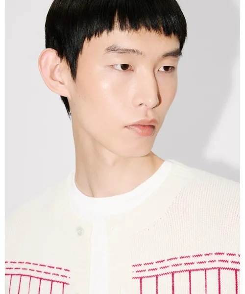 カーディガン 'KENZO Trompe L'oeil' カーディガン イン コットン ウール メンズ