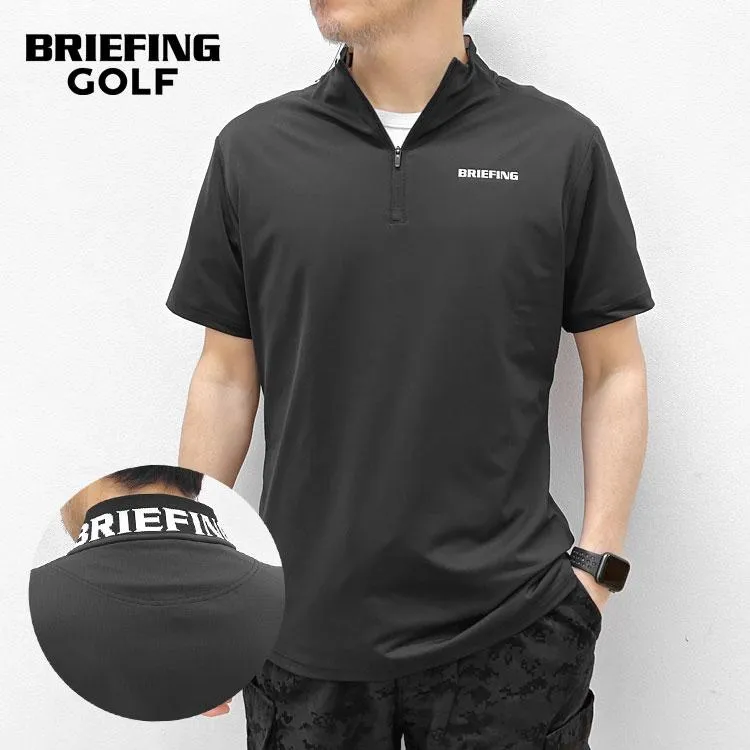 【ブリーフィング/BRIEFING】MEN'S NECK LOGO HALFZIP SHIRT [BRG251M45]【送料無料】