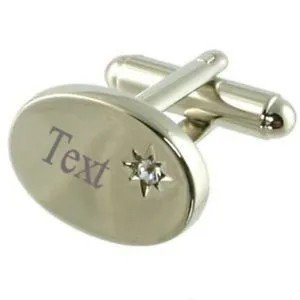 【送料無料】メンズアクセサリ― ホワイトクリスタルパーソナライズカフスボタンクリアwhite clear crystal personalised cufflinks