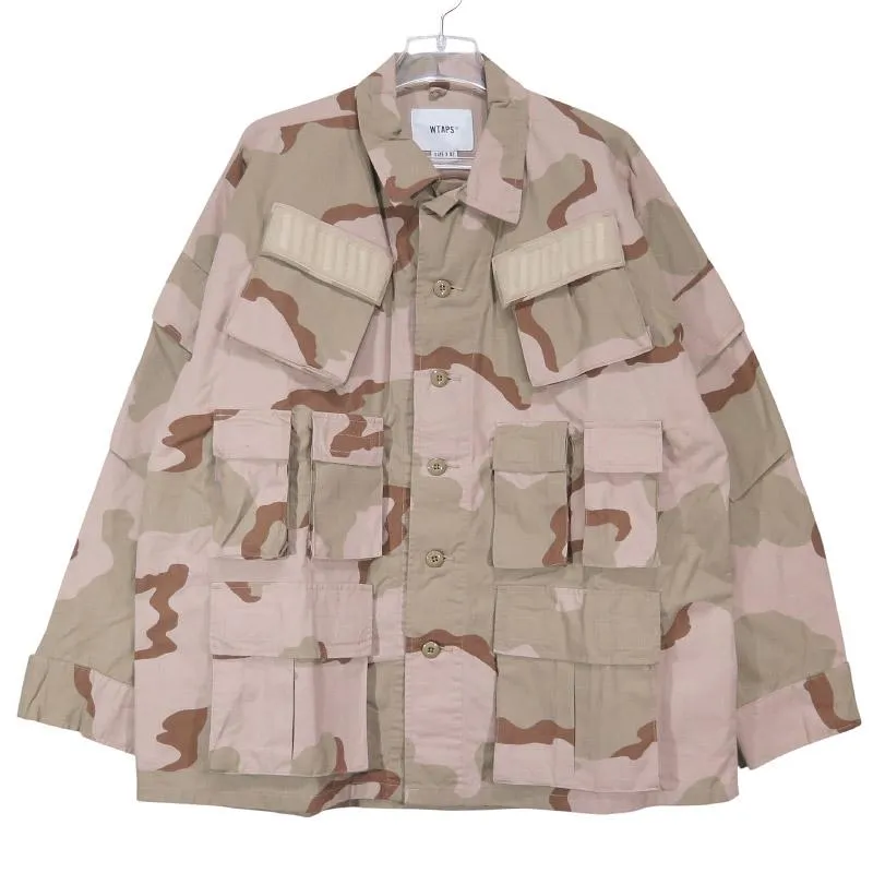 WTAPS ダブルタップス 19AW MODULAR LS 02/SHIRT. COTTON.RIPSTOP.CAMO 192BRDT-SHM04 モジュラー ロングスリーブ シャツ コットン リップストップ サイズ02(M)
