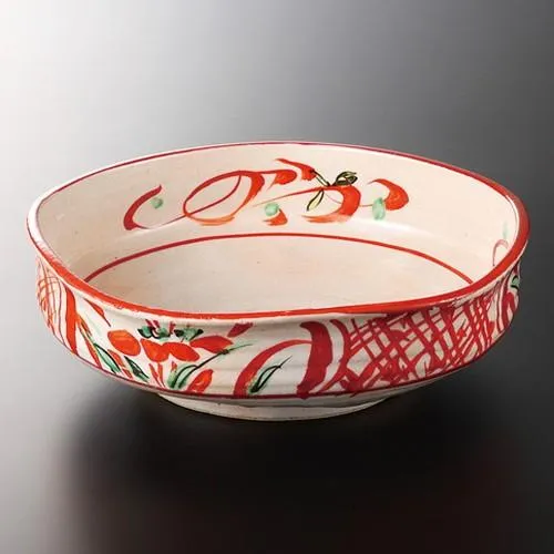 ☆ 特選盛込鉢 ☆ 御本手万歴 8.0盛鉢 [ 24 x 7.3cm 950g ] | 盛鉢 和食器 洋食器 おしゃれ 業務用