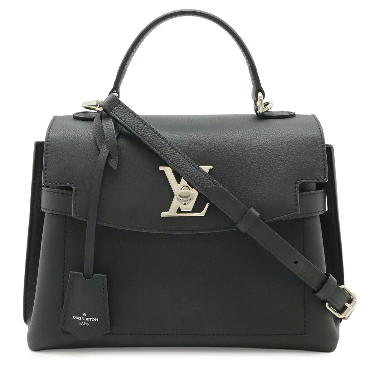 LOUIS VUITTON ルイ ヴィトン ロックミー エヴァー BB ハンドバッグ 2WAY ショルダーバッグ ソフトカーフレザー ノワール ブラック M53937 【中古】