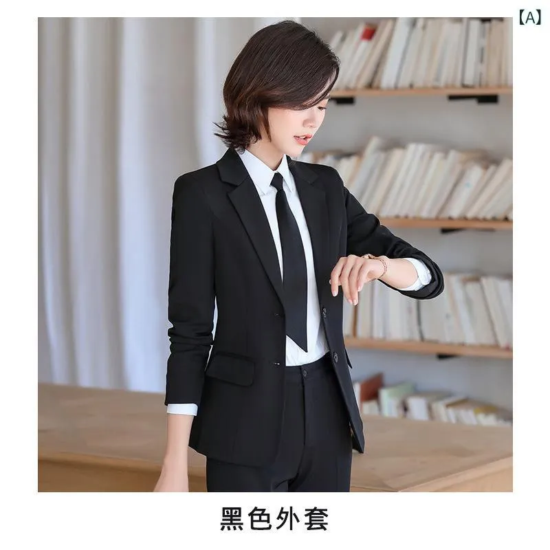 な 黒 小さめ ブレザー 女性 スーツ 女性 作業服 スーツ 3 ピース 作業服 フォーマルスーツ 女性(x7)