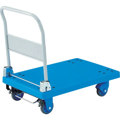 【送料別途】【直送品】TRUSCO 樹脂台車 グランカート サイレント 折りたたみ 800X535 ストッパー付 TP-X801S