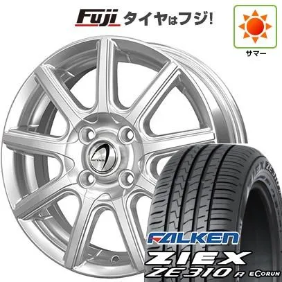 【新品国産車用 5穴100車】 夏タイヤ ホイール4本セット 195/65R15 ファルケン ジークス ZE310R エコラン(限定) テクノピア アルテミス NS9 15インチ