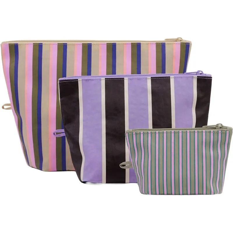 バッグー メンズ アクセサリー 財布 BAGGU Go Pouch Set Candy Shop Stripes ストライプ