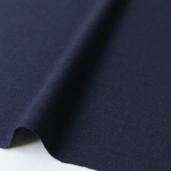 日本紐釦貿易(Nippon Chuko) 日本紐釦貿易 トロワッシャー生地 無地 ネイビー 巾約140cm×9m切売カット B7426Z-15-9M 9m