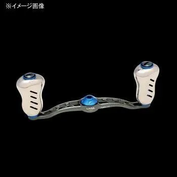 リールカスタムパーツ LIVRE クランク フェザー +Fino 黒鯛工房用 左右共通 110mm GMB(ガンメタ×ブルー)