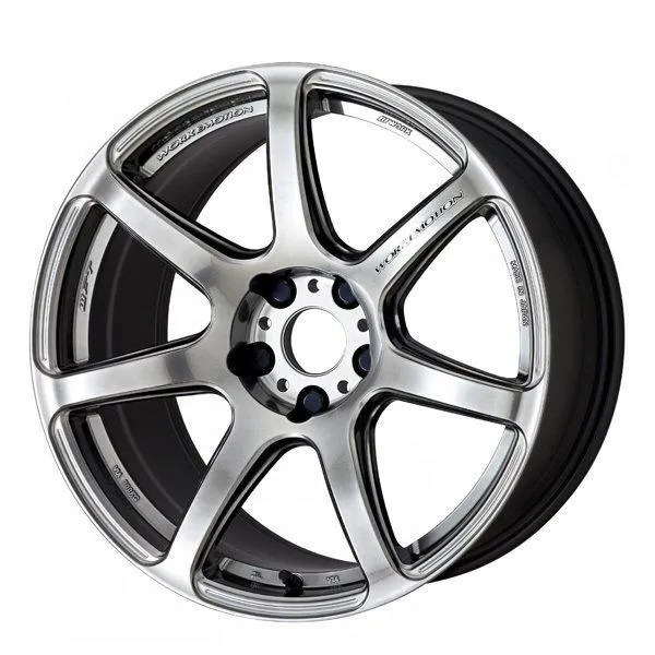 WORKエモーション T7R グリミットシルバー 18インチ 8.5J 5H114.3 +38 アルミホイール単品 1本 4本以上送料無料